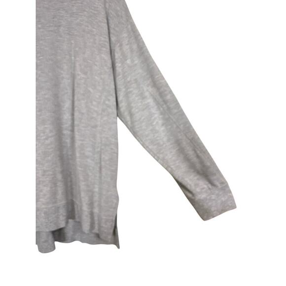 Recreation by Thread & Supply Women's High-Low Oversized Lounge Top Size L Gray - Picture 3 of 7